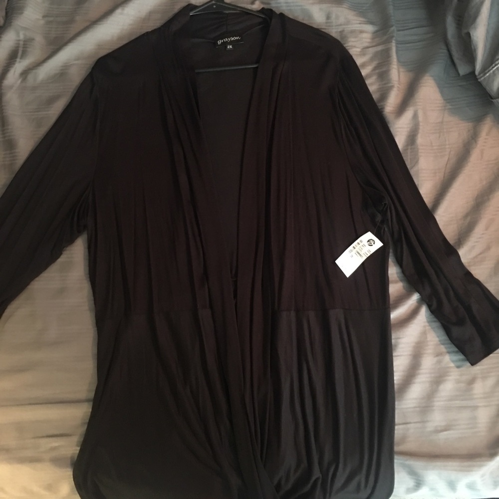 Grayson brand silky cardigan
